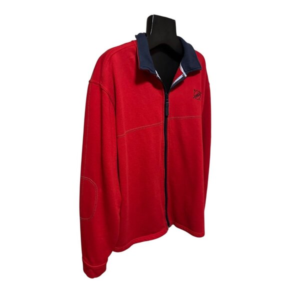 W65 Nautical Outfitters Red & Blue Fleece-Lined Men’s Jacket L 50” Chest - Picture 2 of 14